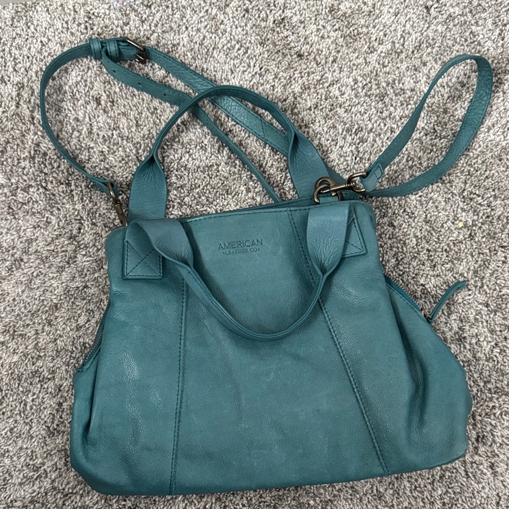 American Leather Co. Teal Shoulder Bag